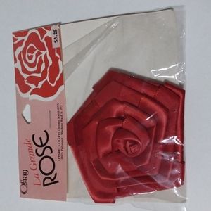 3/$15 VTG 3" Offray La Grande Rose